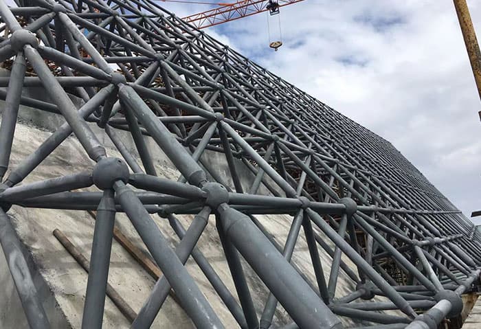 梅河口网架施工